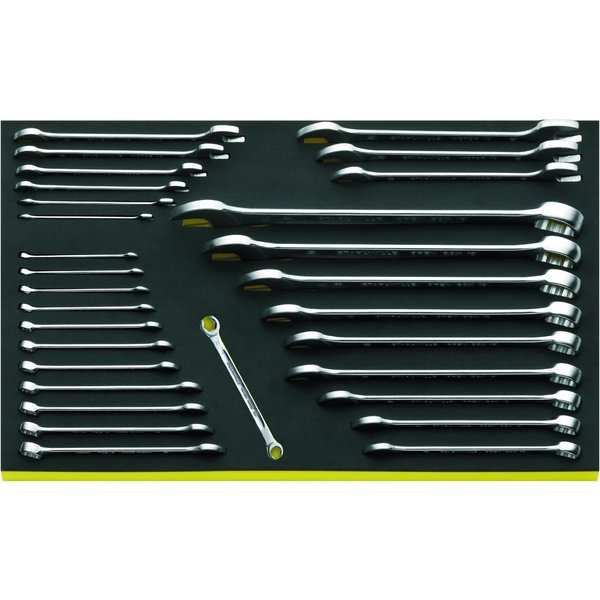 Stahlwille Tools Double open ended Wrenchs i.TCS inlay No.TCS 10+13+24/30 3/3-tray30-pcs. 96830605
